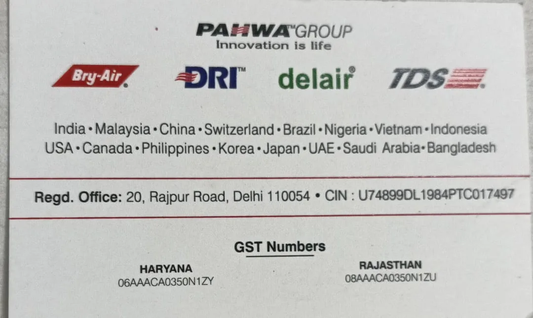 DESICCANT ROTORS INTERNATIONAL PVT LTD