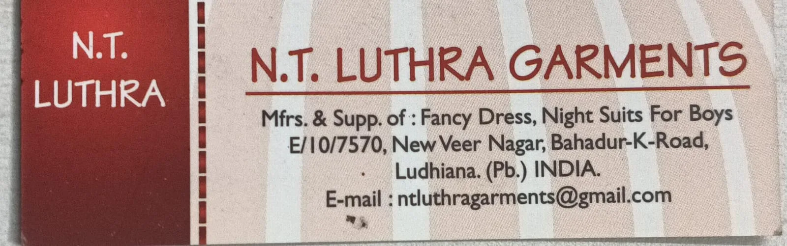 N.T. LUTHRA GARMENTS