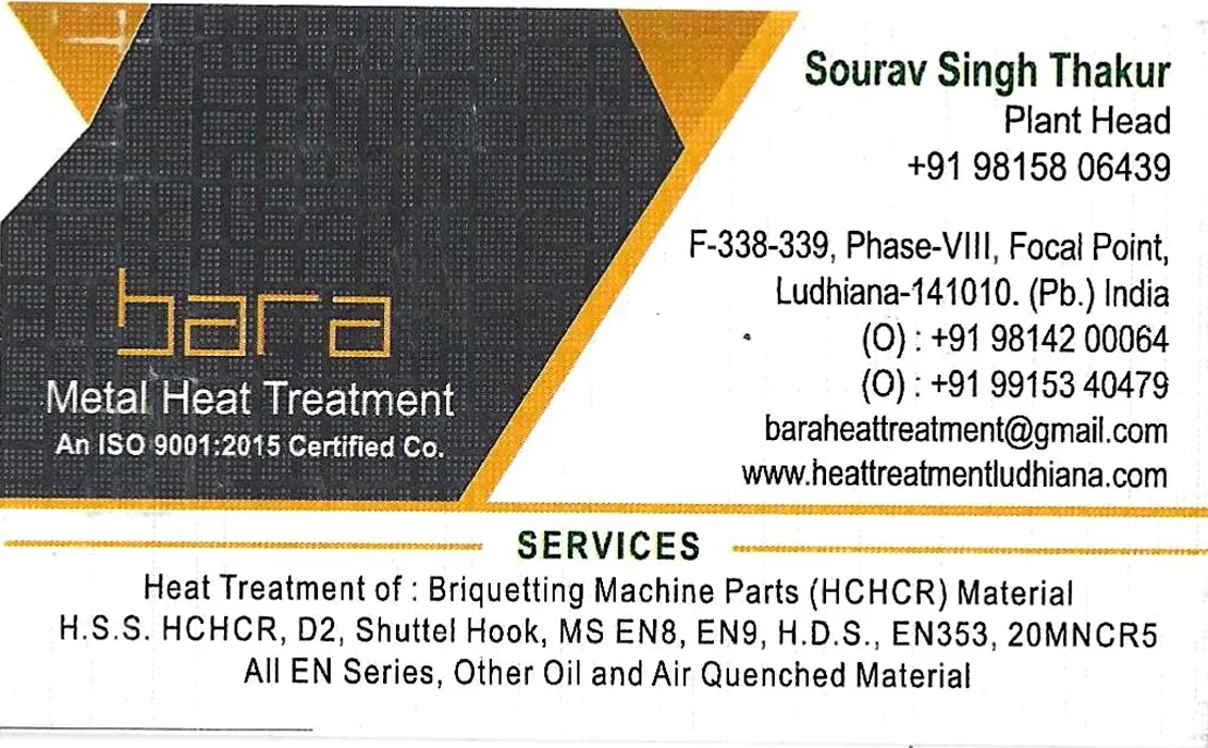 Bara Metal Heat Treatment