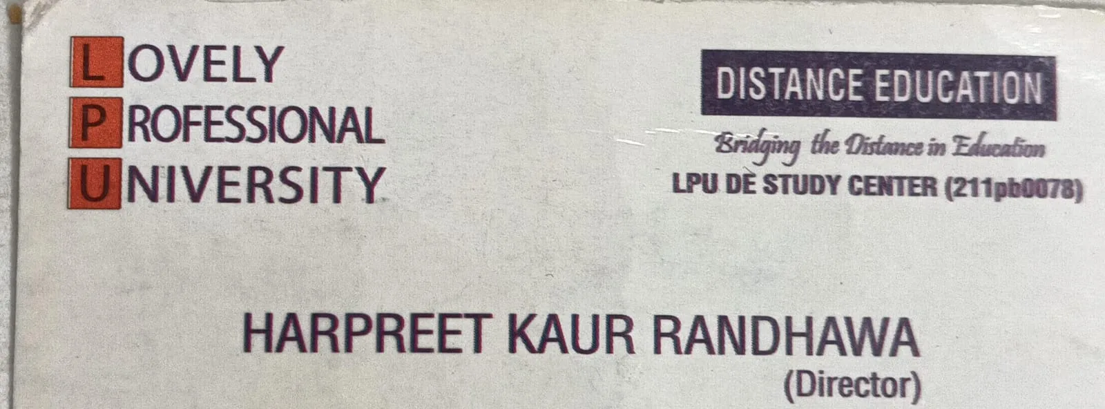 LOVELY PROFESSIONAL UNIVERSITY