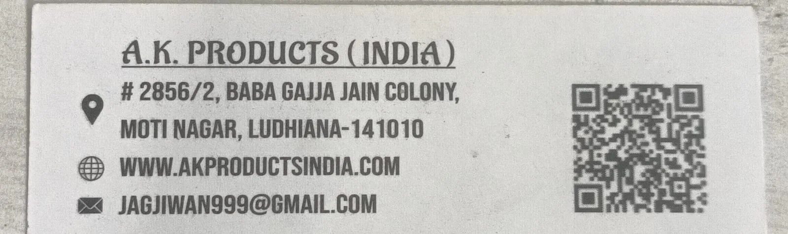 A.K. PRODUCTS (INDIA )