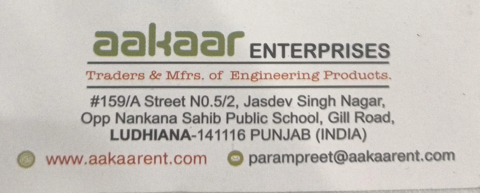 Aakaar Enterprises Ludhiana