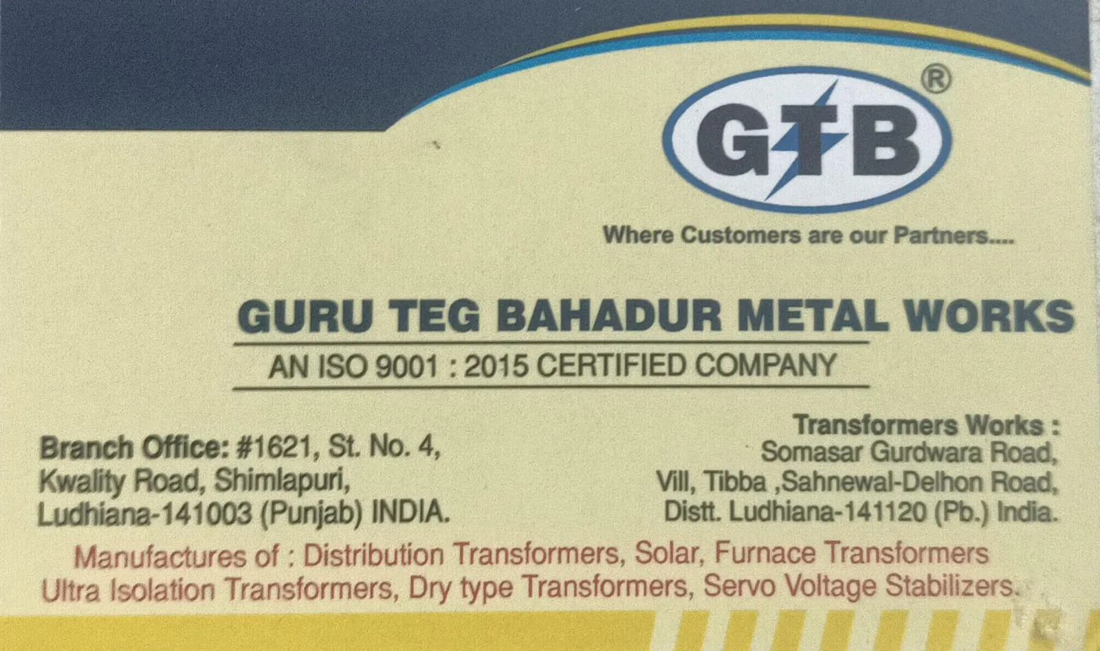 Guru Teg Bahadur Metal Works Shimlapuri
