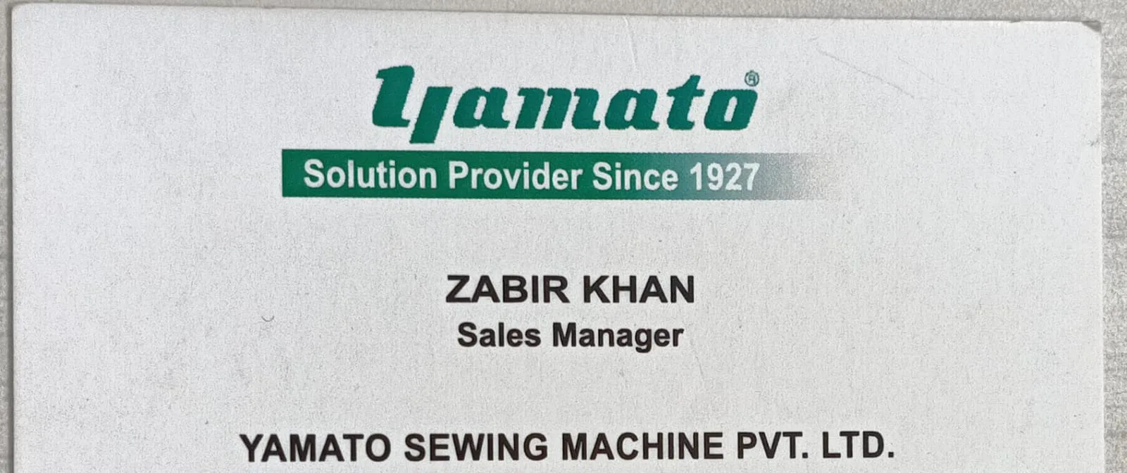 YAMATO SEWING MACHINE PVT LTD